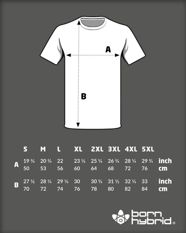 men's organic cotton t-shirt size guide
